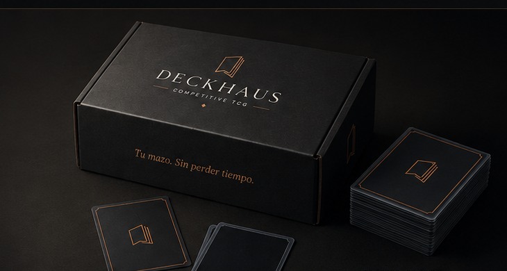 Deckhaus — presentación premium para Cores y cartas competitivas