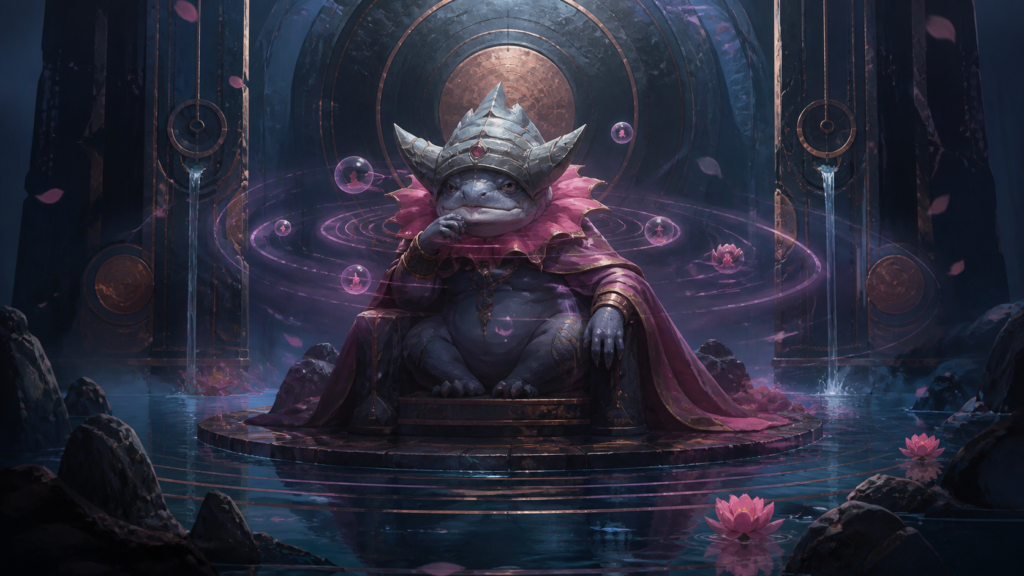 Slowking Core — arte editorial Deckhaus